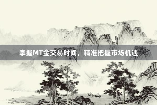 掌握MT金交易时间，精准把握市场机遇